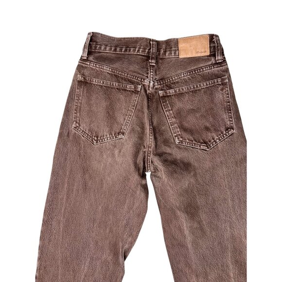 Madewell Womens 90s Straight Jeans Size 23 Brown Cotton Denim Fair Trade Certifi - Picture 4 of 12